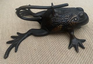 ANTIGUO CANDADO BRONCE RANA