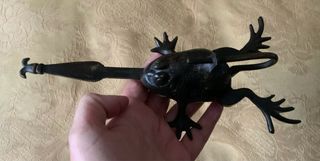 ANTIGUO CANDADO BRONCE RANA