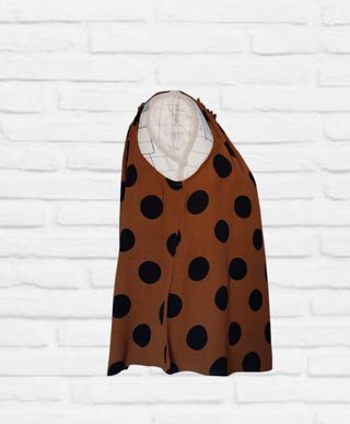 Top fluido lunares Mango Talla S