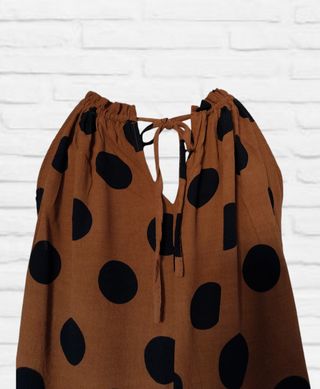 Top fluido lunares Mango Talla S