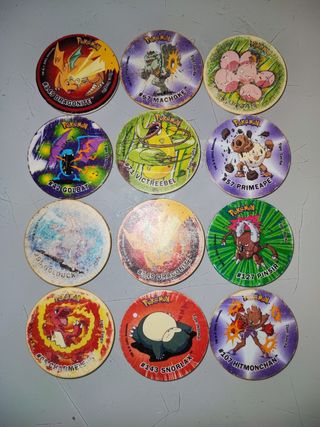 Lote Pokémon Tazos Attack