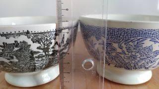 Arte cuencos tazones porcelana Gil Vargas, Segovia