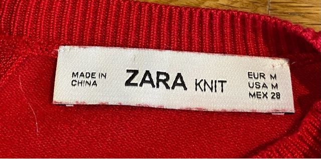 Jersey rojo Zara