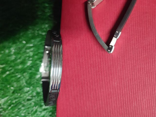 PULSERAS HOMBRE DE ACERO Y CAUCHO NUEVAS 
