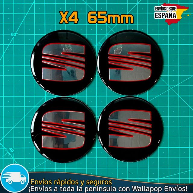 X4 Emblemas Sea 65mm Pegatinas Tapacubos Llantas