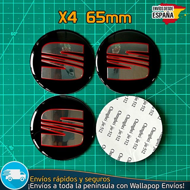 X4 Emblemas Sea 65mm Pegatinas Tapacubos Llantas