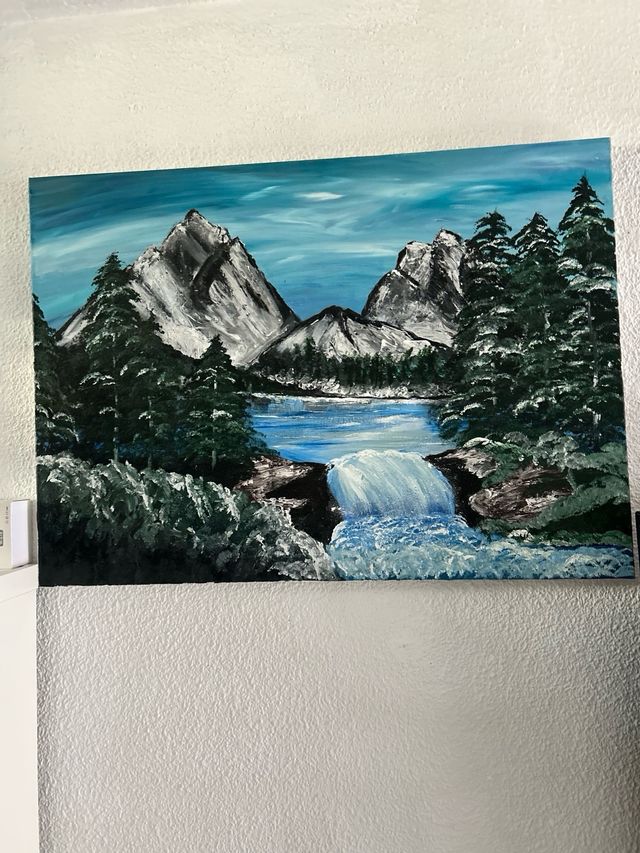 Cuadro montaña acrilico