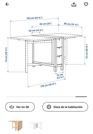 Mesa comedor IKEA extensible