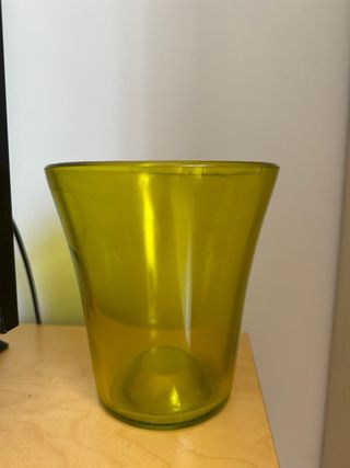 Jarrón/maceta para orquídea, vidrio reciclado