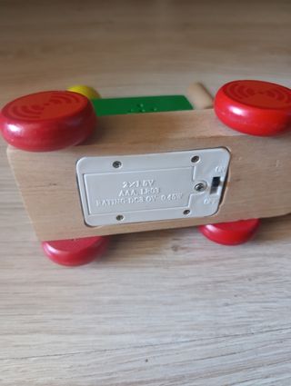 Tren de madera con luz y sonido 