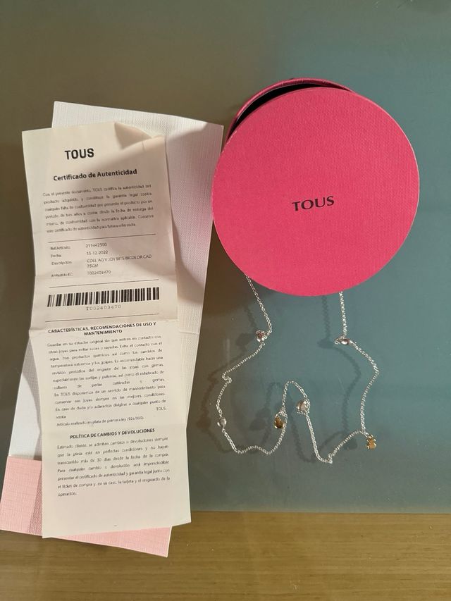 Cadena de oro y plata Tous