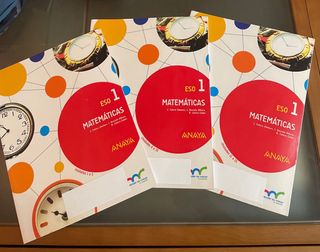 libros matematicas 1 ESO (anaya)