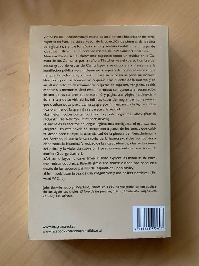 El intocable de John Banville