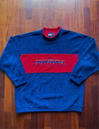 Felpa Tommy Hilfiger vintage 90s in pile tg.L uomo