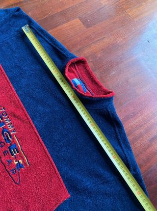Felpa Tommy Hilfiger vintage 90s in pile tg.L uomo