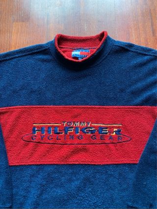 Felpa Tommy Hilfiger vintage 90s in pile tg.L uomo