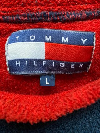 Felpa Tommy Hilfiger vintage 90s in pile tg.L uomo