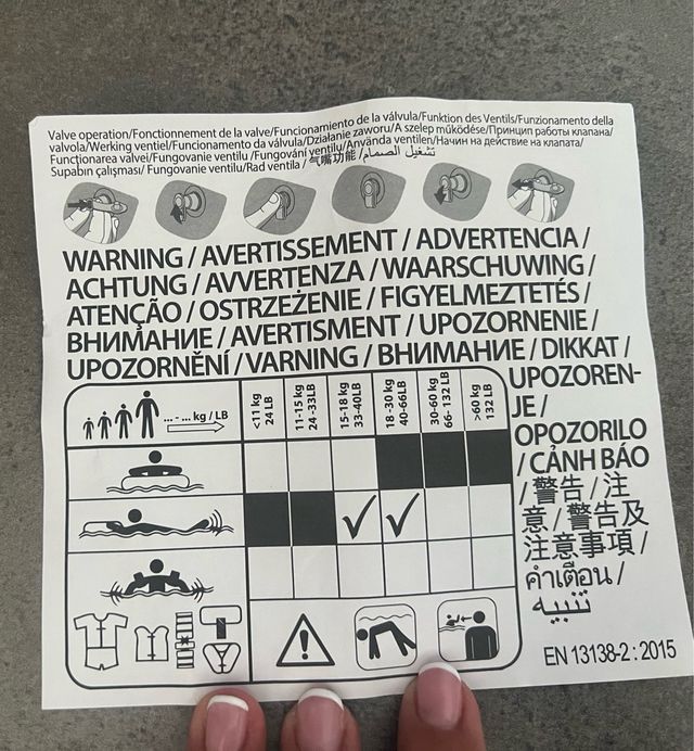 Cinturón natación Nabaiji