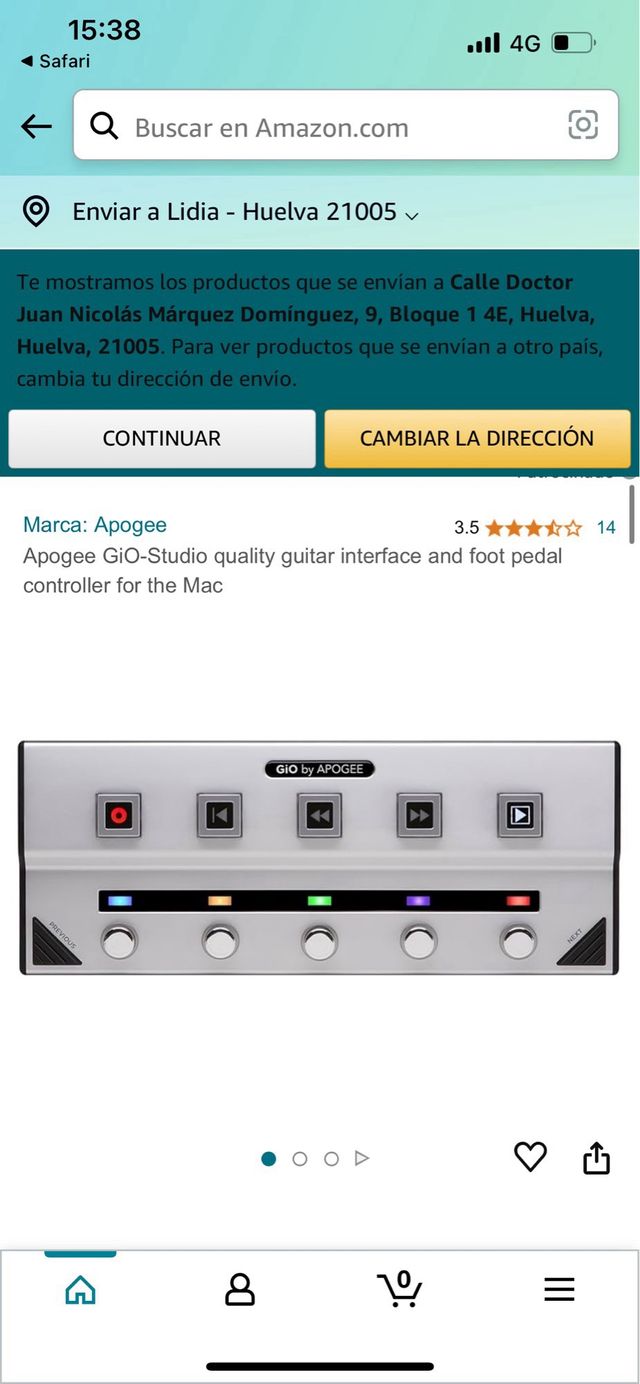 Apogee gio pedalera multiefecto guitarra electrica