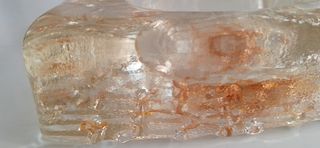 Cenicero en cristal de Murano.