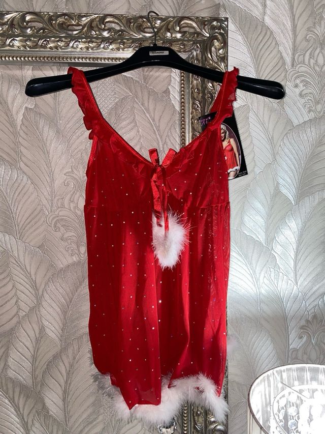 Sexy Babydoll S/M Completi Sexy Babbo Natale