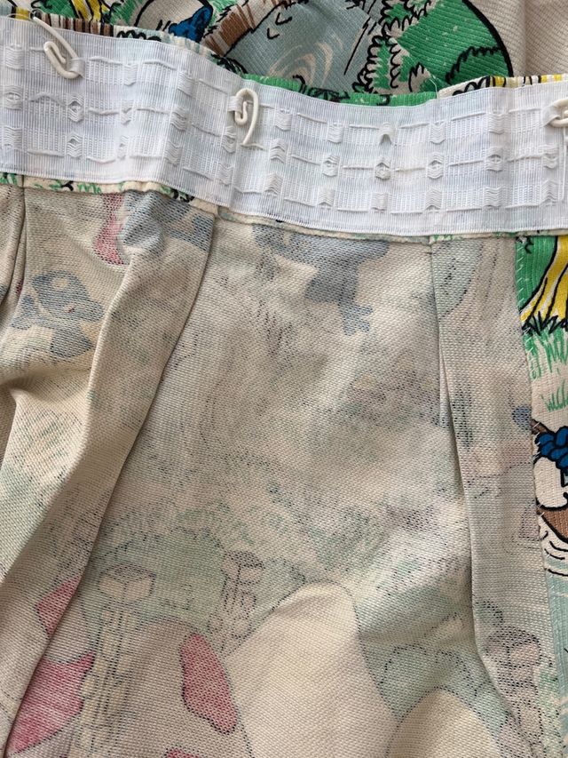 Cortina vintage los Pitufos