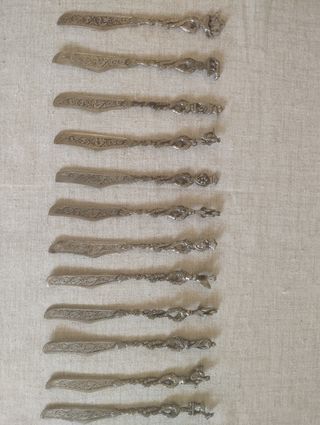 12 pezzi coltelli frutta/dolce vintage