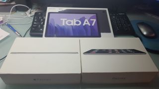 2 cajas Ipad mini y 1 caja Samsung Tab A7