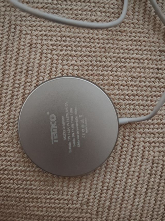Cargador inalambrico temco mpb12