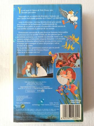 VHS La Sirenita de Disney