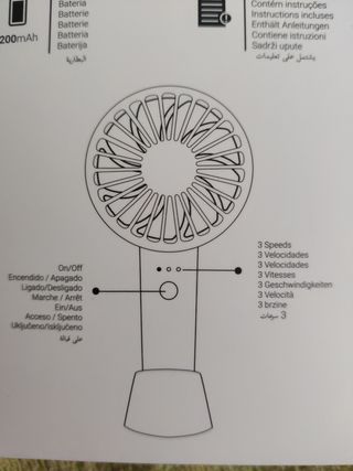 Ventilador con soporte, NUEVO