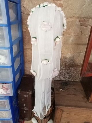 TOCADO DE NOVIA AÑOS 70'S