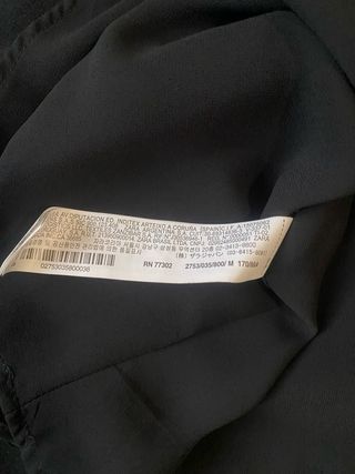 Abito corto nero Zara Basic, tg. M