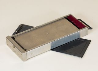 Cámara vintage rara Monobloc estereoscópica.