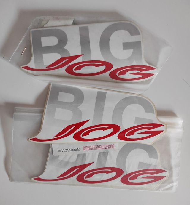 Pegatinas y Adhesivos Yamaha Big jog blancas