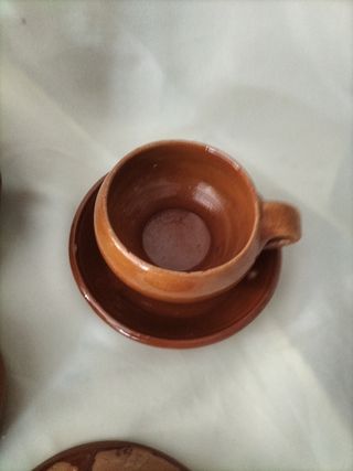 Vajilla antigua juego de te barro vintage