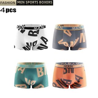 Calconcillos Estampado de Letras Talla L 4 Pack