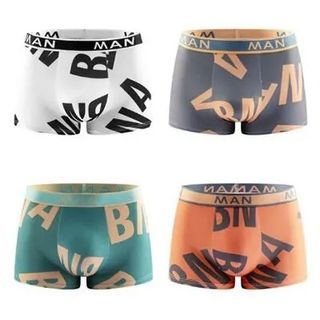 Calconcillos Estampado de Letras Talla L 4 Pack