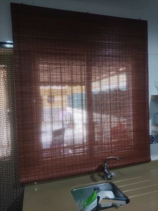 Persiana store de madera enrollable