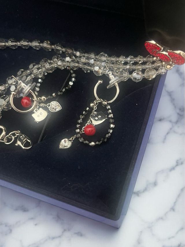 Collana e Orecchini Swarovski Hello Kitty