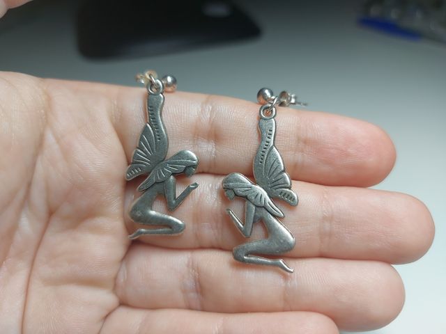 Pendientes de ángeles-mariposas