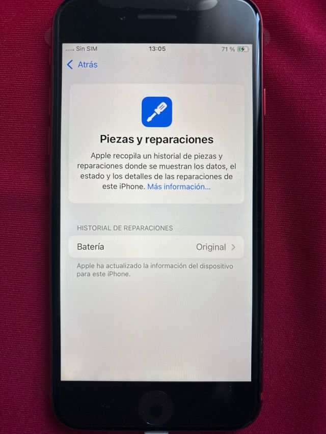 iPhone SE 2020 128GB Rojo como nuevo