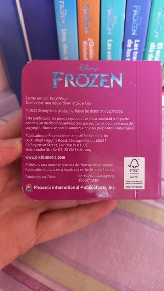 Conjunto 12 mini livros novos Frozen