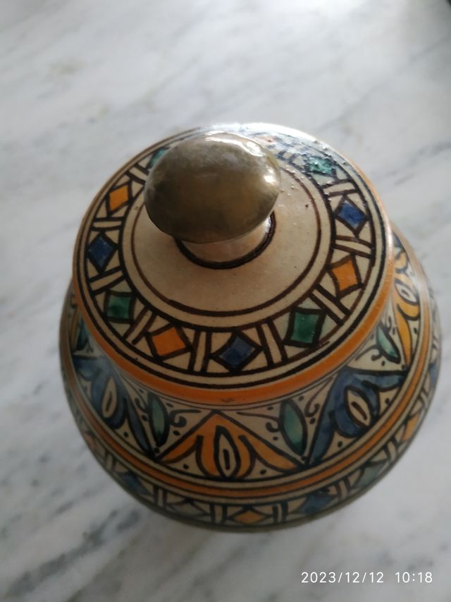 Vasija o tibor marroquí.