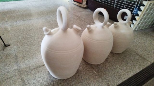 Botijo barro blanco