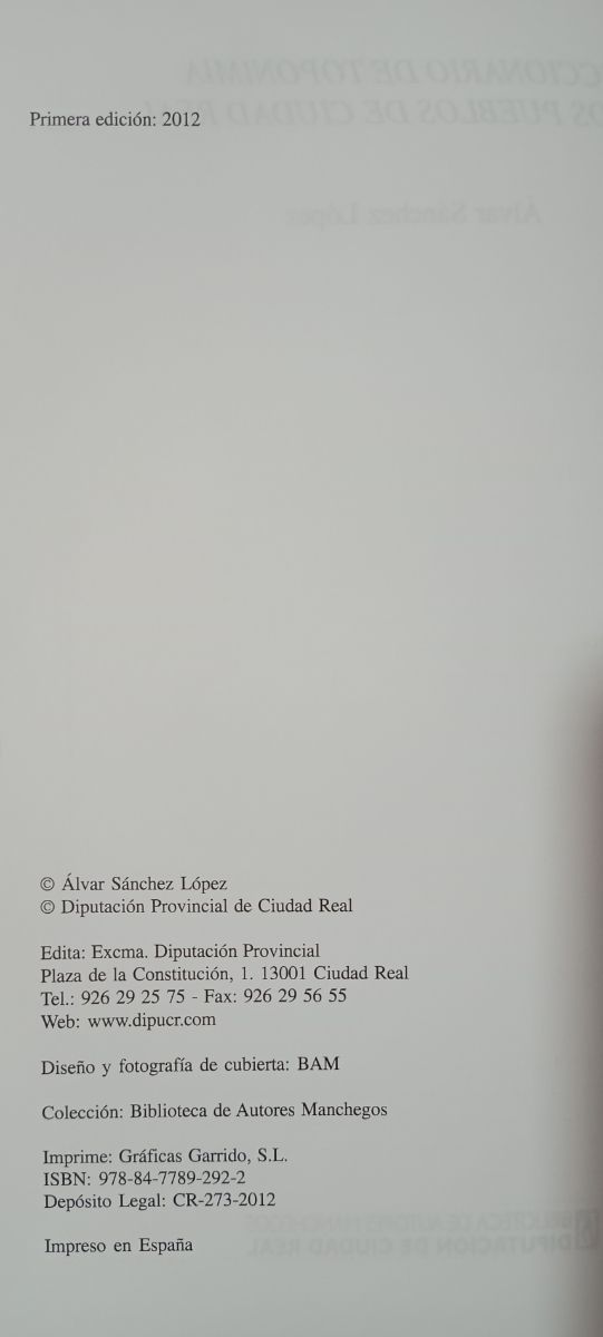 Diccionario de toponimia