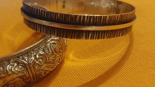 Pulsera de plata rígida