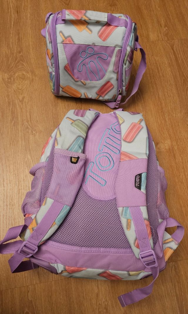 Mochila escolar TOTTO Crayoles rosa
