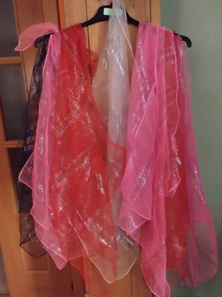 Pañuelos vintage con hilos brillantes