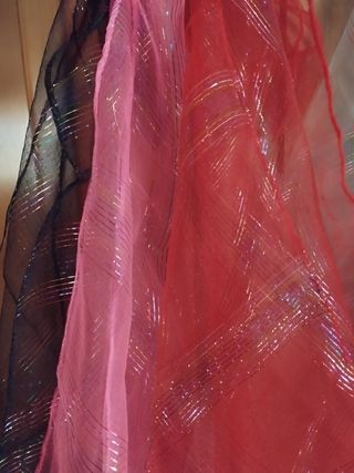 Pañuelos vintage con hilos brillantes